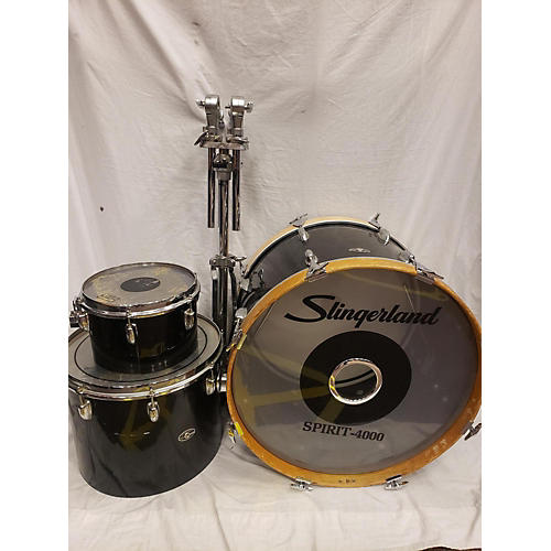 Slingerland 1980s SPIRIT 4000 Drum Kit Ebony