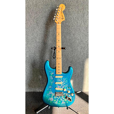 Fender 1989 Blue Flower Stratocaster Solid Body Electric Guitar