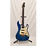 Vintage Valley Arts 1990s California Solid Body Electric Guitar Blue