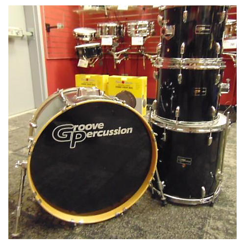 Groove Percussion 1990s GP Drum Kit Deep Sea Blue Lacquer