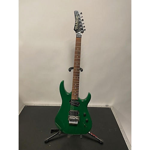 Hamer 1991 Diablo Solid Body Electric Guitar Green