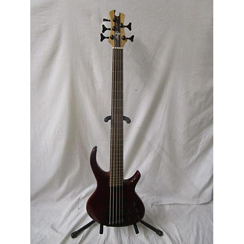 Tobias 1997 Killer B 5 String Electric Bass Guitar Trans Red