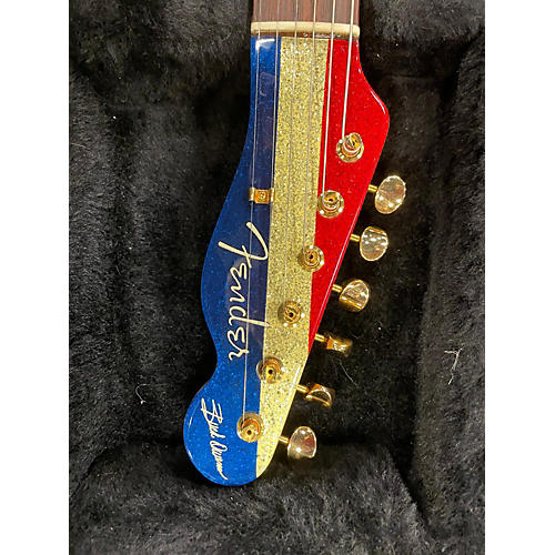 Fender 1998 Buck Owen's Telecaster Solid Body Electric Guitar Red White and Blue