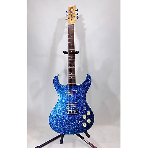 Danelectro 1998 Hodad Solid Body Electric Guitar Blue Metallic Sparkle