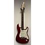 Vintage Fender 1999 American Deluxe Stratocaster Solid Body Electric Guitar Trans Red