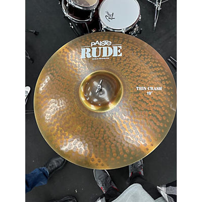 Paiste 19in Rude Thin Crash Cymbal