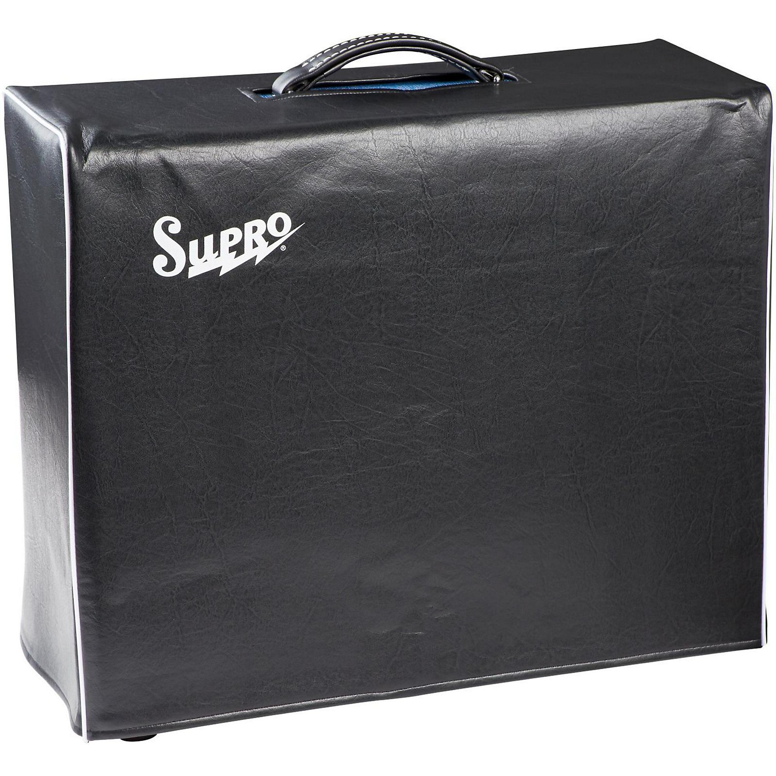 Supro 1x15 Black Vinyl Amp Cover with Logo Musician's Friend