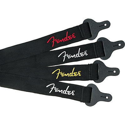 Fender 2" Black Poly Strap with Logo