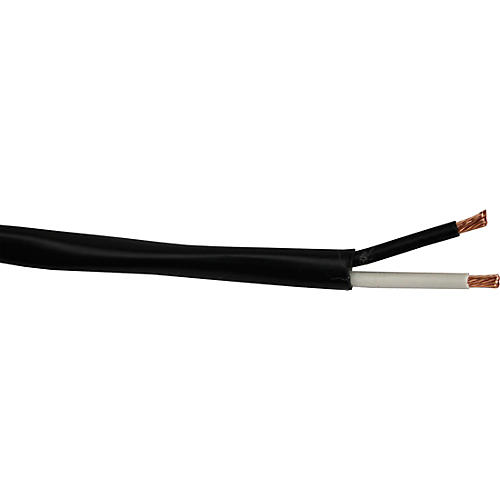 VTG 2 Conductor Bulk Speaker Cable per Foot Black 14 Gauge 100 ft. Black