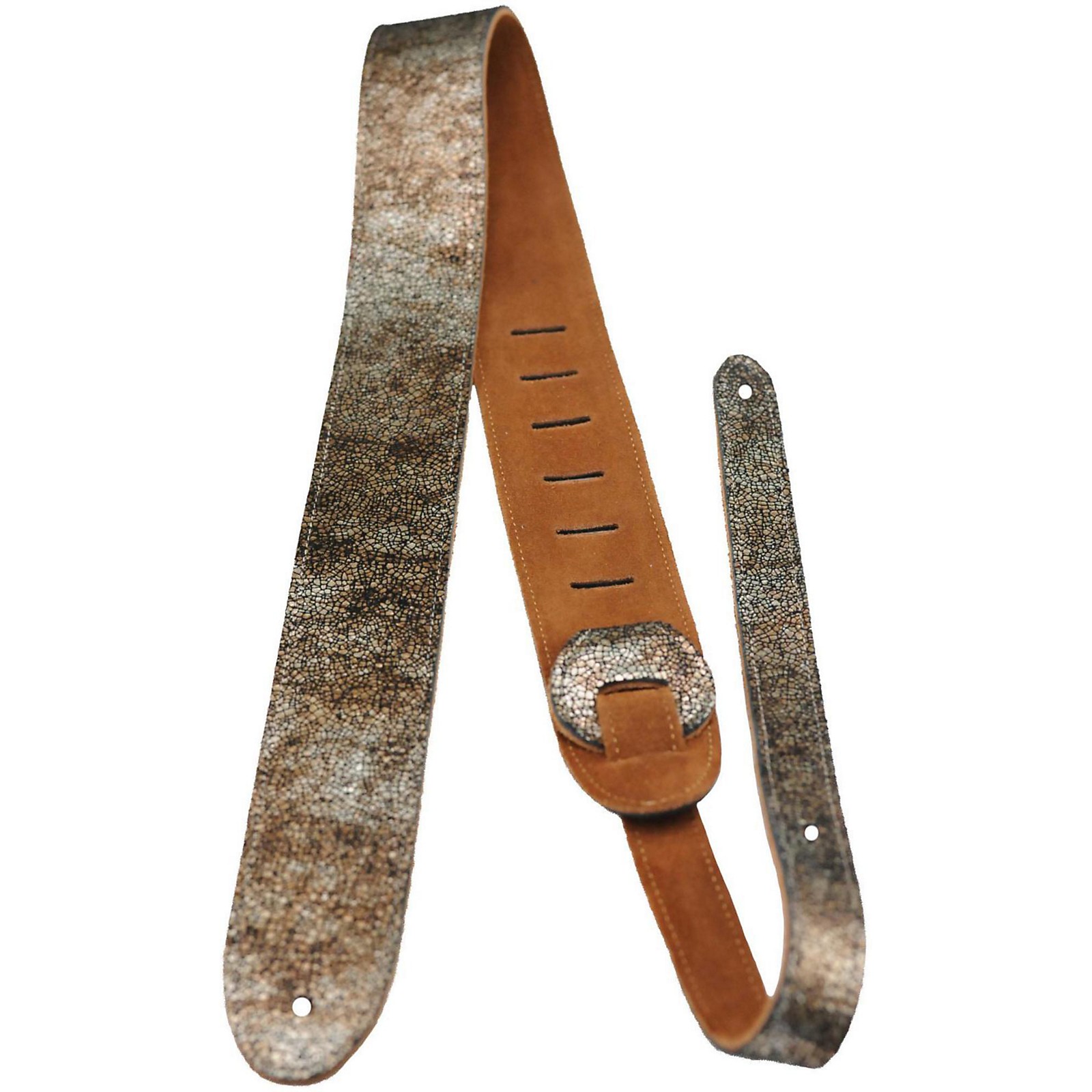 Perri's 2" Deluxe Leather Guitar Strap with Suede Back Musician's Friend