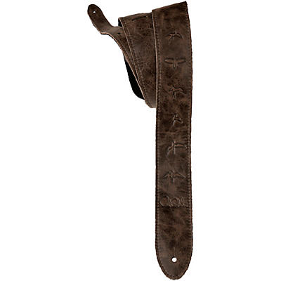 PRS 2" Embossed Birds Leather Guitar Strap