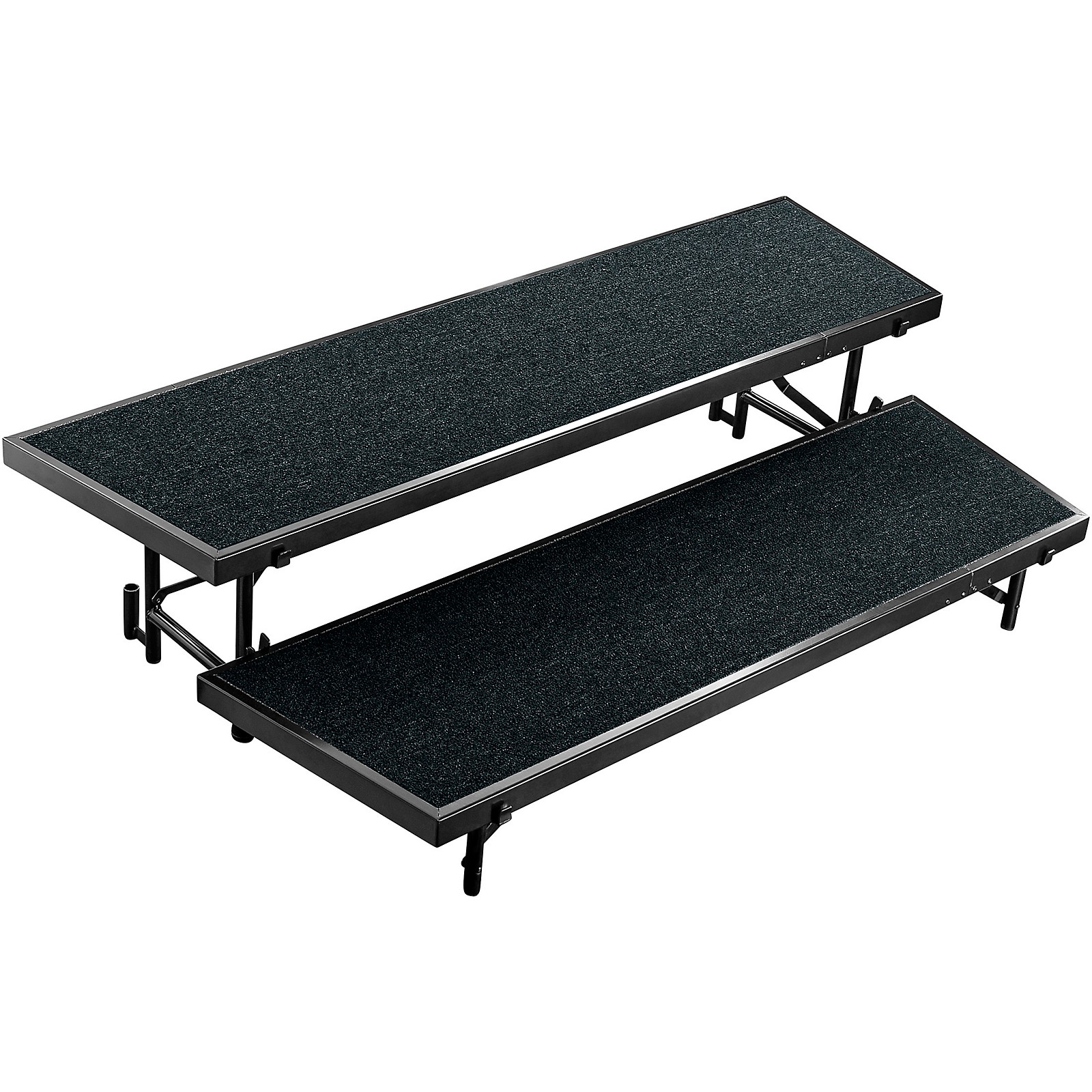 National Public Seating 2 Level Tapered Standing Choral Riser Black Musician's Friend
