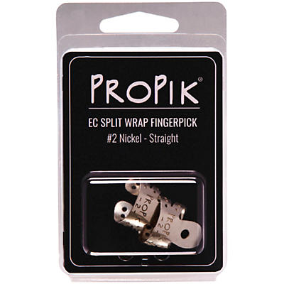 ProPik #2 Nickel Straight EC Split Wrap Finger Pick