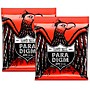 Ernie Ball 2 Pack- Paradigm Skinny Top Heavy Bottom 7 Electric Guitar Strings Bundle