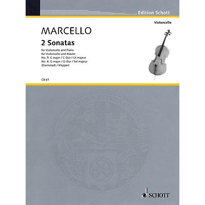 Schott 2 Sonatas: No. 5 in G Major and No. 6 in C Major (for Violoncello and Piano) Schott Series