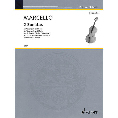 Schott 2 Sonatas: No. 5 in G Major and No. 6 in C Major (for Violoncello and Piano) Schott Series