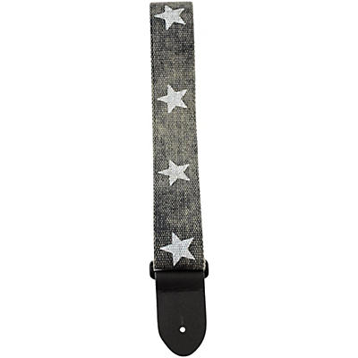 Perri's 2 in. Cotton Guitar Strap with Leather Ends