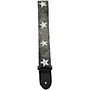Perri's 2 in. Cotton Guitar Strap with Leather Ends Printed Stars 2 in.