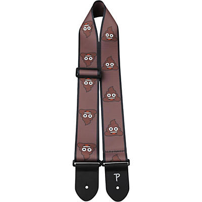 Perri's 2.5 In. Emoji Poop Symbol Guitar Strap