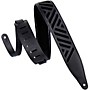 Levy's 2.5 in. Wide Black Chrome-tan Leather Guitar Strap (MC317DCO)