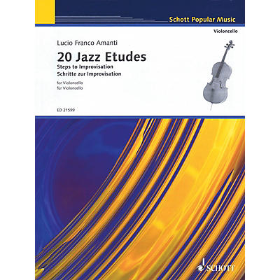 Schott 20 Jazz Etudes: Steps to Improvisation (for Cello Solo) String Series Softcover