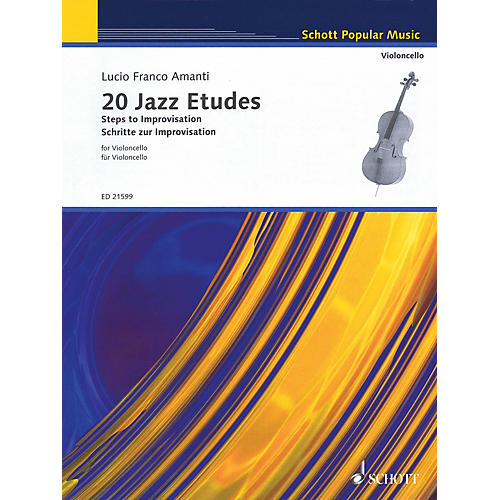 Schott 20 Jazz Etudes: Steps to Improvisation (for Cello Solo) String Series Softcover