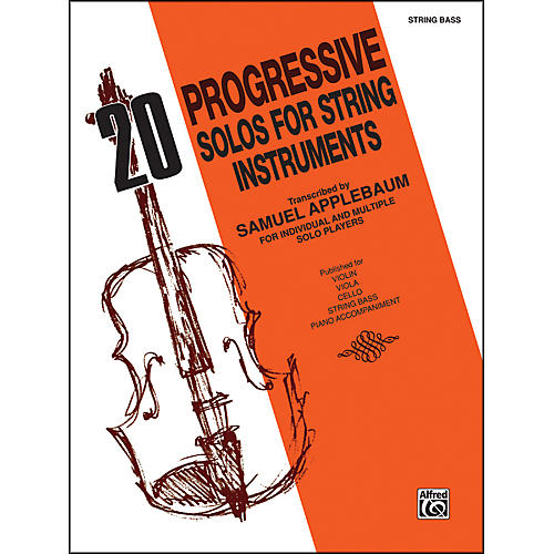 Alfred 20 Progressive Solos for String Instruments Bass