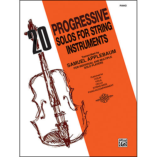 Alfred 20 Progressive Solos for String Instruments Piano Acc.