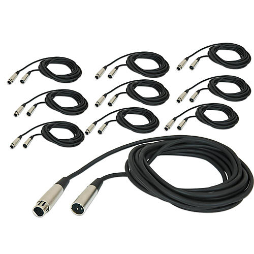 20' XLR Microphone Cable (10-Pack)