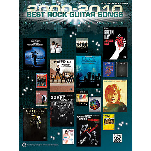 2000-2010 Best Rock Guitar Songs Book