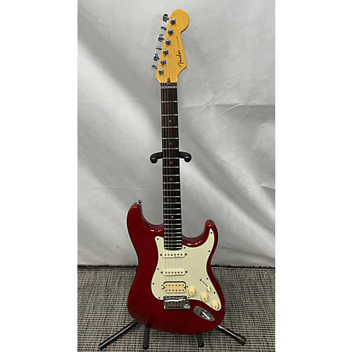 Fender 2000 American Deluxe Fat Stratocaster Solid Body Electric Guitar Trans Crimson Red