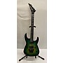 Used Jackson 2000s Reverse Dinky Professional Floyd Solid Body Electric Guitar Trans Green