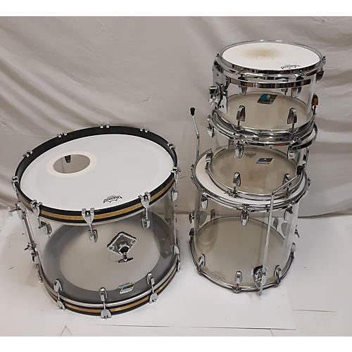 Ludwig 2000s Vistalite Drum Kit Clear