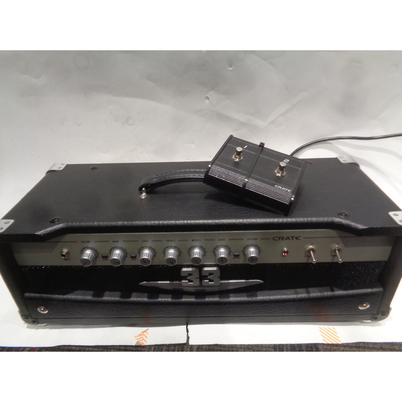 Used Crate 2001 V33 33W Tube Guitar Amp Head Musician's Friend