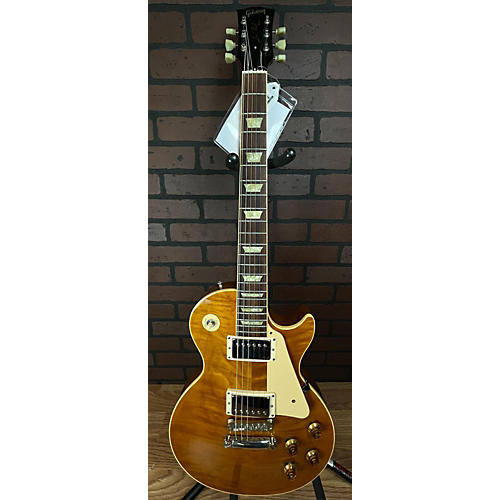 Gibson 2002 Les Paul Classic Plus Solid Body Electric Guitar Amber