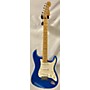 Used Fender 2004 50th Anniversary American Stratocaster Solid Body Electric Guitar Chrome Blue