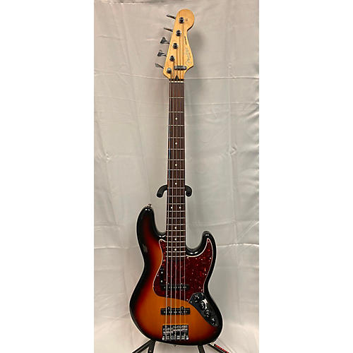 Fender 2006 Deluxe Active Jazz Bass V 5 String Electric Bass Guitar Brown Sunburst