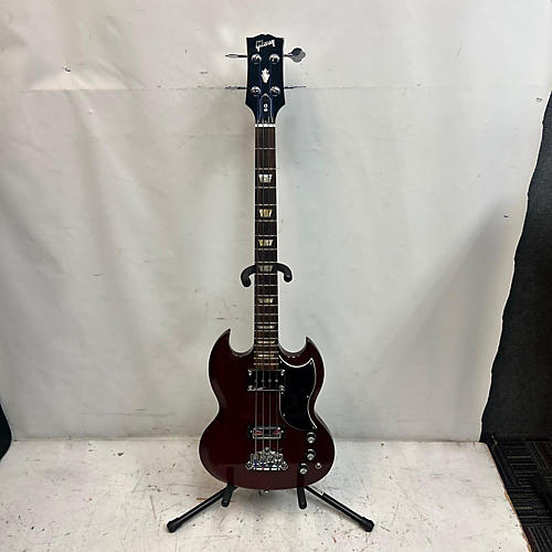 Gibson 2008 SG Bass Electric Bass Guitar Transparent red