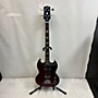 Used Gibson 2008 SG Bass Electric Bass Guitar Transparent red