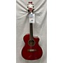 Used Ibanez 2009 A200E Acoustic Electric Guitar Trans Red