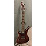 Used Schecter Guitar Research 2009 AVENGER HELLRAISER DIAMOND SERIES LEFT HANDED Solid Body Electric Guitar Trans Red