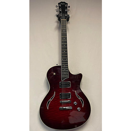 Taylor 2009 T3 Hollow Body Electric Guitar Crimson Red Trans