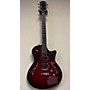 Used Taylor 2009 T3 Hollow Body Electric Guitar Crimson Red Trans