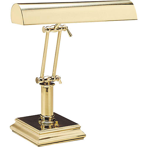 #201 Polished Brass Piano Lamp