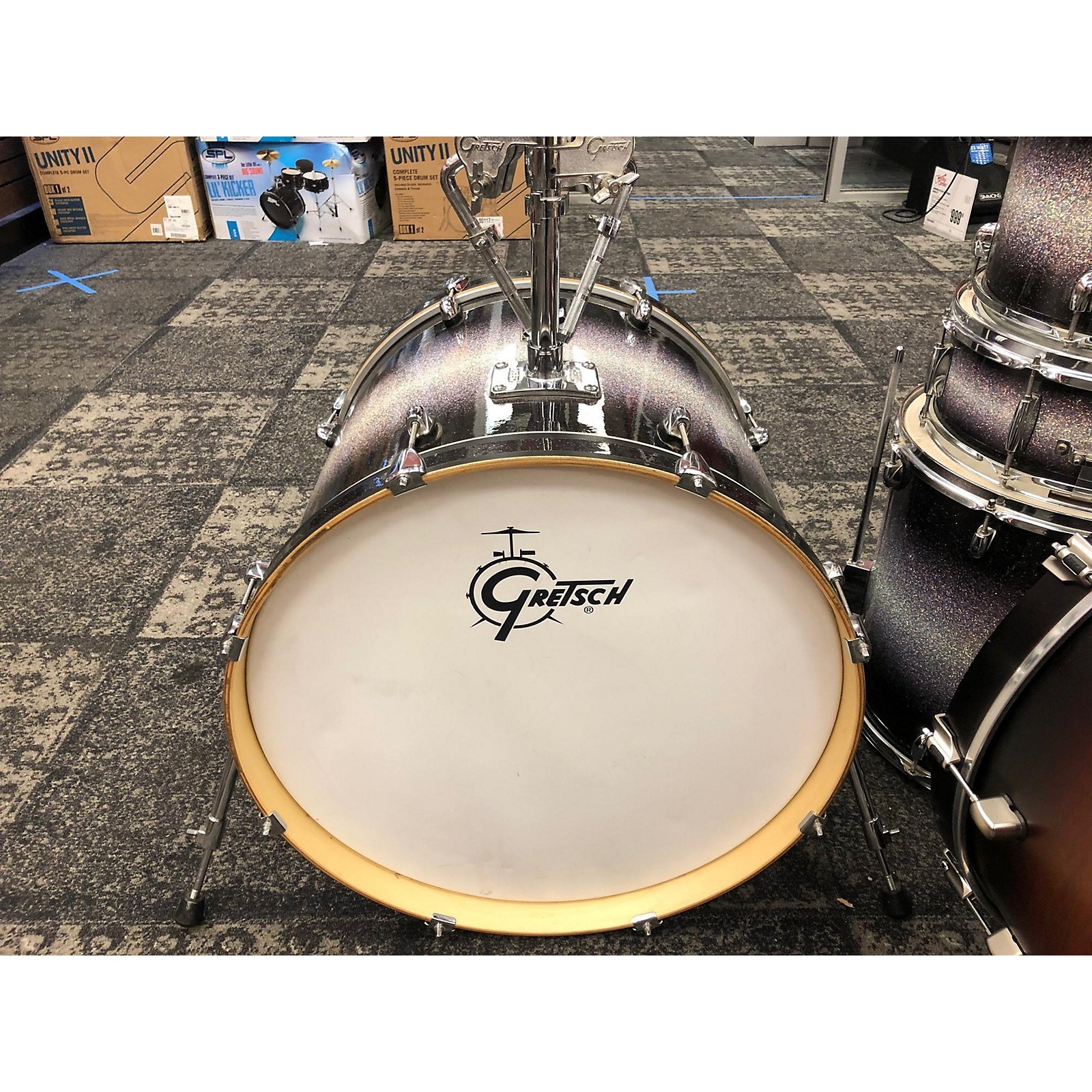 Used Gretsch Drums 2010s Catalina Birch Drum Kit Ebony Diamond Sparkle