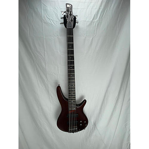 Ibanez 2010s SR505 5 String Electric Bass Guitar Walnut