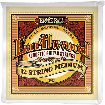 Ernie Ball 2012 Earthwood 80/20 Bronze 12-String Medium Acoustic Guitar Strings