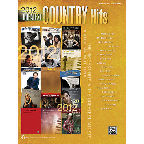 2012 Greatest Country Hits PVC Book