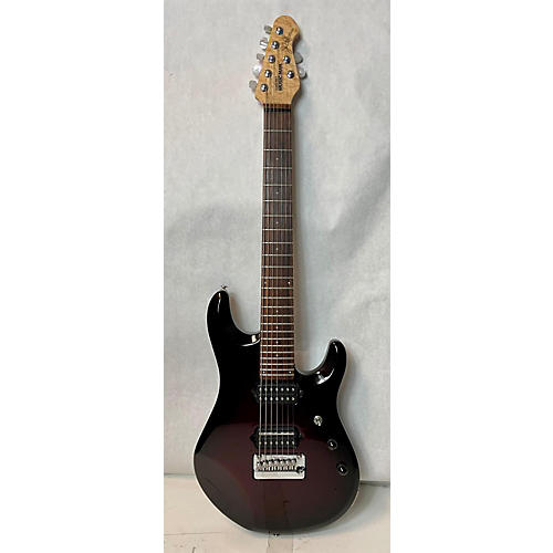 Ernie Ball Music Man 2012 John Petrucci Signature 7 String Solid Body Electric Guitar Pearl Redburst