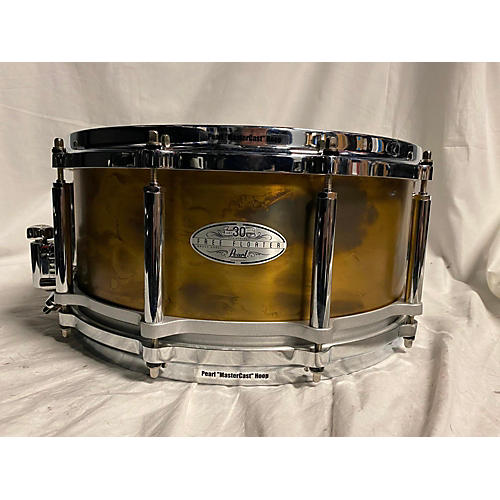 Pearl 2013 6.5X14 30th Anniversary Free Floating Snare - No Bag BRASS SHELL  15
